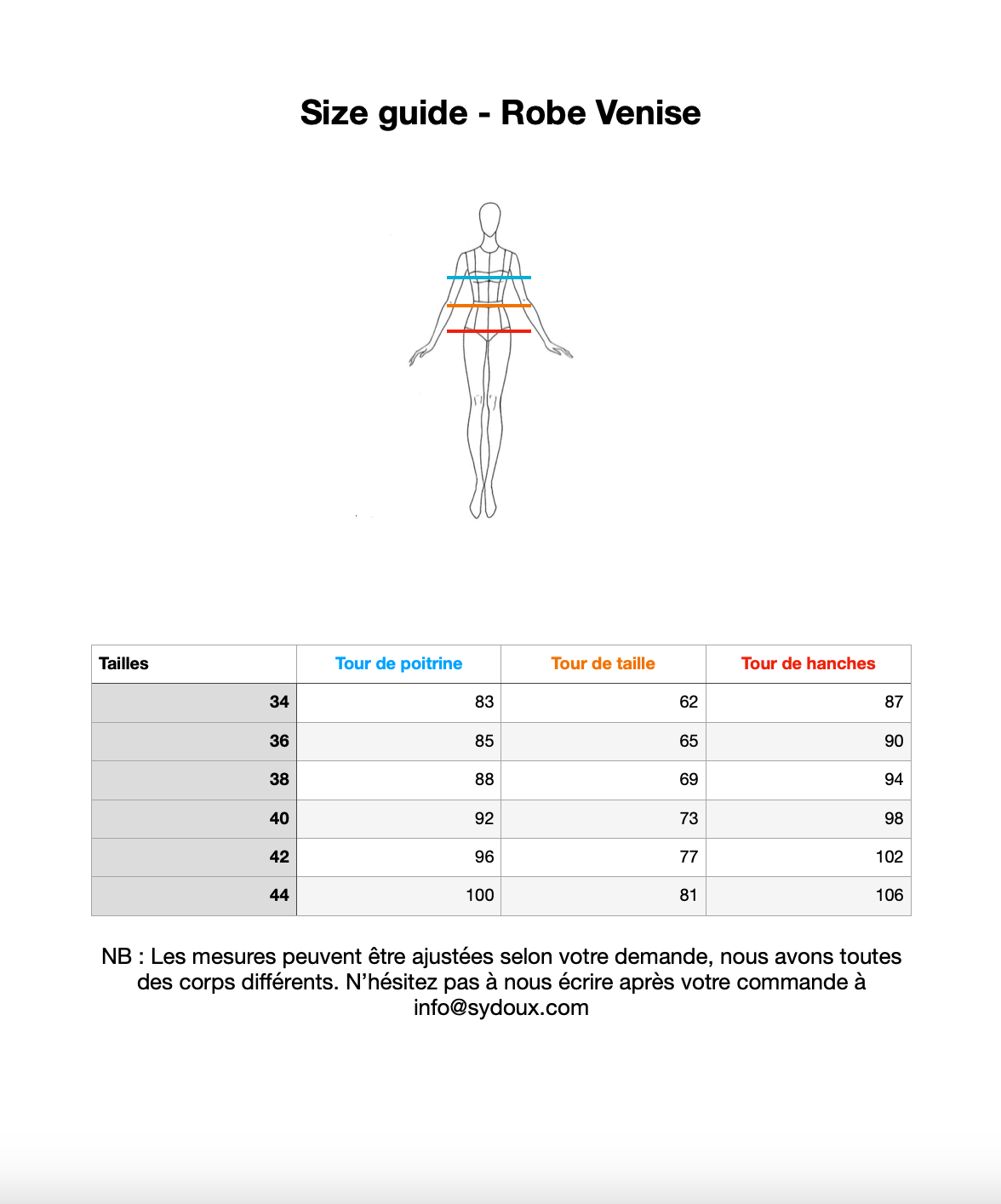 La robe VENISE