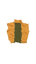 TOP COL ROULÉ - OLIVE/JAUNE