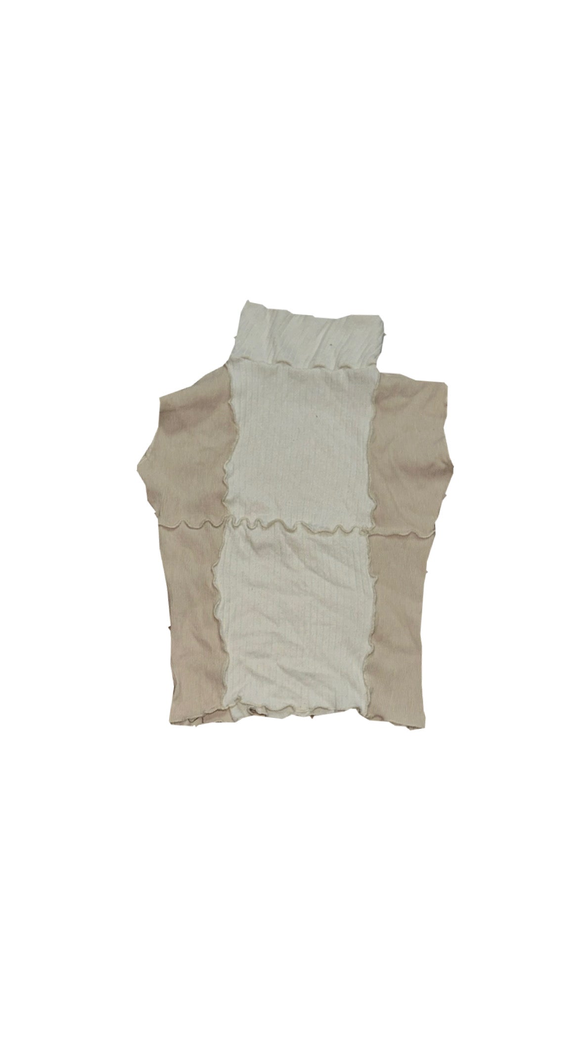 TURTLENECK TOP - BEIGE / CREAM